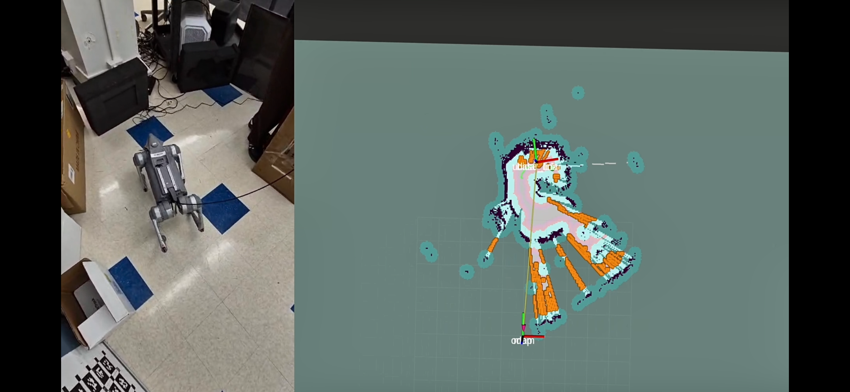 Unitree Go2 mapping maze environment